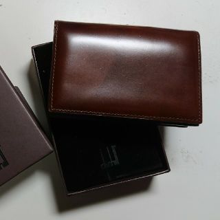 ダンヒル(Dunhill)の新品本物訳ありダンヒル名刺入れブラウン(名刺入れ/定期入れ)