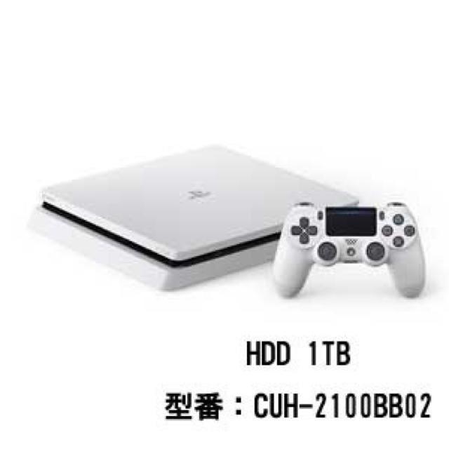 PlayStation4(プレイステーション4)の新品 PlayStation 4 本体 ホワイト 1TB エンタメ/ホビーのゲームソフト/ゲーム機本体(家庭用ゲーム機本体)の商品写真