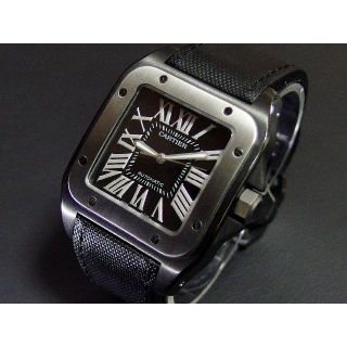 カルティエ(Cartier)の美品　カルティエ　サントス１００LM　 カーボン チタン Ｗ２０２００１０ (その他)