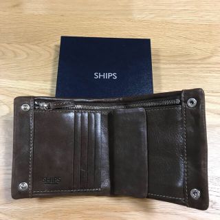 シップス(SHIPS)のSHIPS  牛革財布  未使用 お値下げ(折り財布)