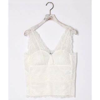 ダブルクローゼット(w closet)のwcloset カップ付きレースインナー(キャミソール)