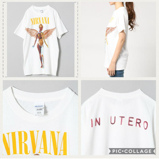 JEANASIS(ジーナシス)の新品タグ付き ジーナシス NIRVANA TEE レディースのトップス(Tシャツ(半袖/袖なし))の商品写真