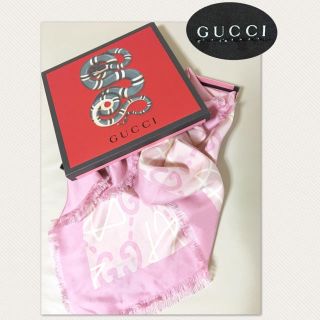 グッチ(Gucci)のGUCCI ゴースト 日本限定カラー お星さま×GG 大判スカーフ(バンダナ/スカーフ)