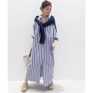 アパルトモンドゥーズィエムクラス(L'Appartement DEUXIEME CLASSE)の今季購入■ アパルトモン STATESIDE STRIPE シャツワンピース(ロングワンピース/マキシワンピース)