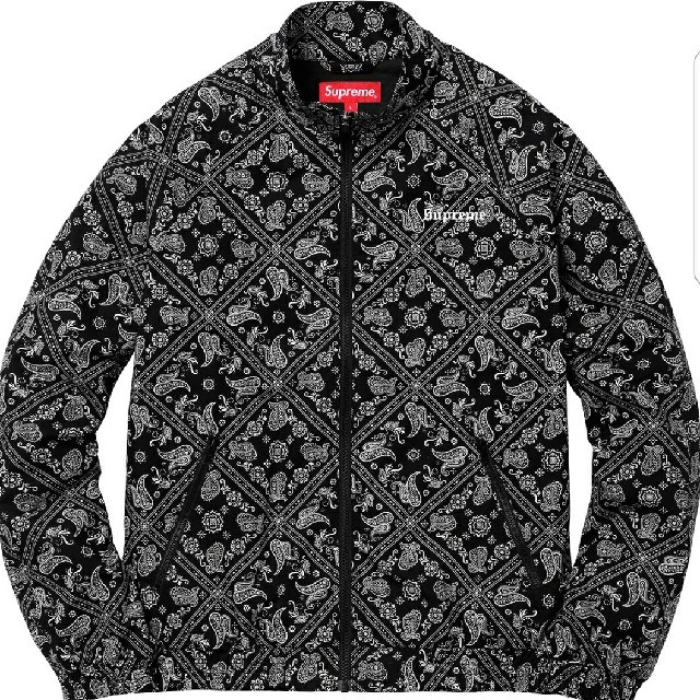 Supreme(シュプリーム)の希少M  Supreme Bandana Track Jacket 黒BOX メンズのジャケット/アウター(ナイロンジャケット)の商品写真