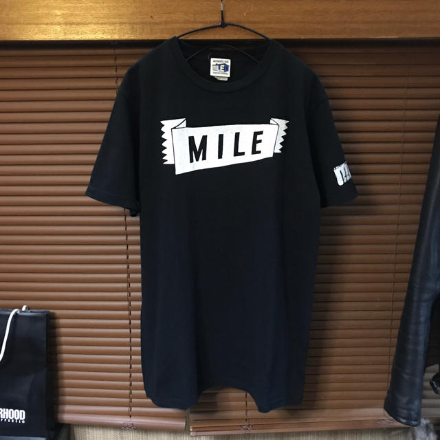 BEAMS(ビームス)の《★ MILE ★》 Tシャツ ブラック メンズのトップス(Tシャツ/カットソー(半袖/袖なし))の商品写真