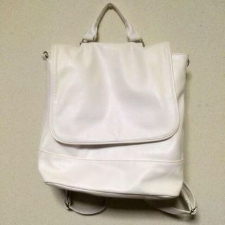 ローリーズファーム(LOWRYS FARM)のLOWRYS FARM ホワイトbag(リュック/バックパック)