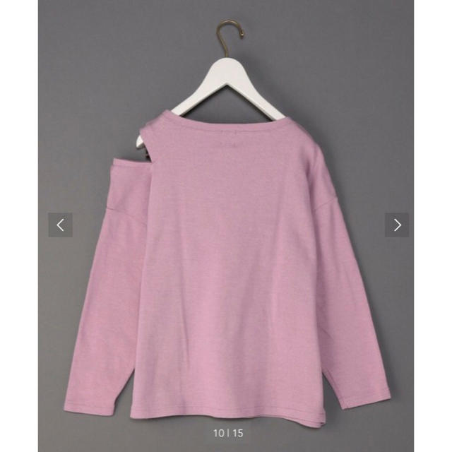 BEAUTY&YOUTH UNITED ARROWS(ビューティアンドユースユナイテッドアローズ)の6〈ROKU〉COTTON SHOULDER HOLE PULLOVER レディースのトップス(カットソー(長袖/七分))の商品写真