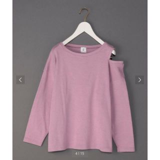 ビューティアンドユースユナイテッドアローズ(BEAUTY&YOUTH UNITED ARROWS)の6〈ROKU〉COTTON SHOULDER HOLE PULLOVER(カットソー(長袖/七分))