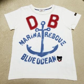 ダブルビー(DOUBLE.B)の【難有】ダブルB 100cm 半袖 Tシャツ 碇マーク マリン 夏 日本製(Tシャツ/カットソー)