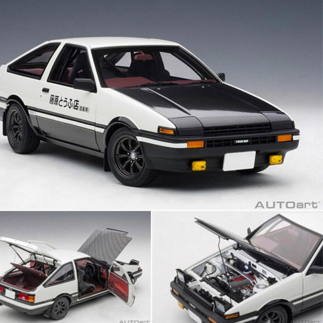 Auto Meter(オートメーター)のオートアート 1/18トヨタ スプリンター トレノ (AE86) 頭文字 D  エンタメ/ホビーのおもちゃ/ぬいぐるみ(模型/プラモデル)の商品写真