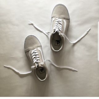 ビューティアンドユースユナイテッドアローズ(BEAUTY&YOUTH UNITED ARROWS)の☆VANSオールドスクール23.5新品未使用ベージュ(スニーカー)