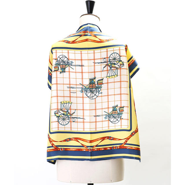 Plage(プラージュ)のmanipuri マニプリ Carriage シルク スカーフ レディースのファッション小物(バンダナ/スカーフ)の商品写真