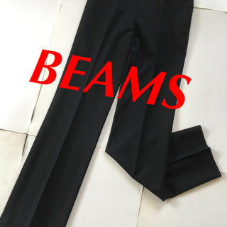 ビームス(BEAMS)のBEAMS パンツ ブラック スラックス S ビームス 美品(カジュアルパンツ)