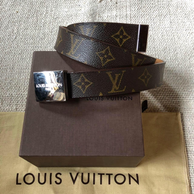 LOUIS VUITTON(ルイヴィトン)の正規品 美品 モノグラムベルト レディースのファッション小物(ベルト)の商品写真