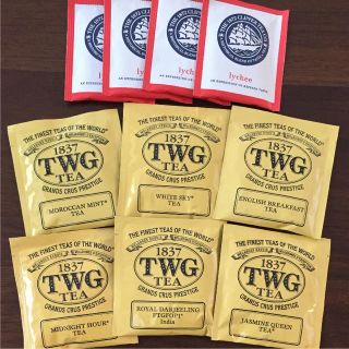 TWG コットンティーバッグ、クリッパーティー(茶)