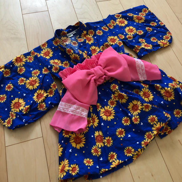 Disney(ディズニー)の95cm キッズ浴衣 Disney キッズ/ベビー/マタニティのキッズ服女の子用(90cm~)(甚平/浴衣)の商品写真