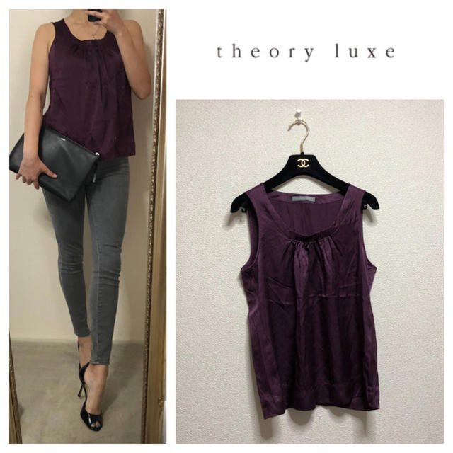 Theory luxe(セオリーリュクス)のセオリーリュックス✨シルク✨ブラウス レディースのトップス(シャツ/ブラウス(半袖/袖なし))の商品写真