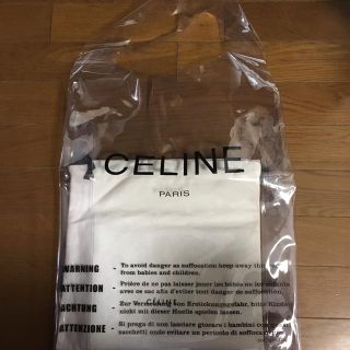 完売 新品 celine  ソロ クラッチ  ポーチ ビニールバッグ