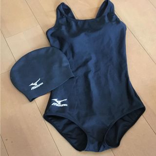 ミズノ(MIZUNO)のミズノ 水着ベーシック+シリコンキャップ(マリン/スイミング)