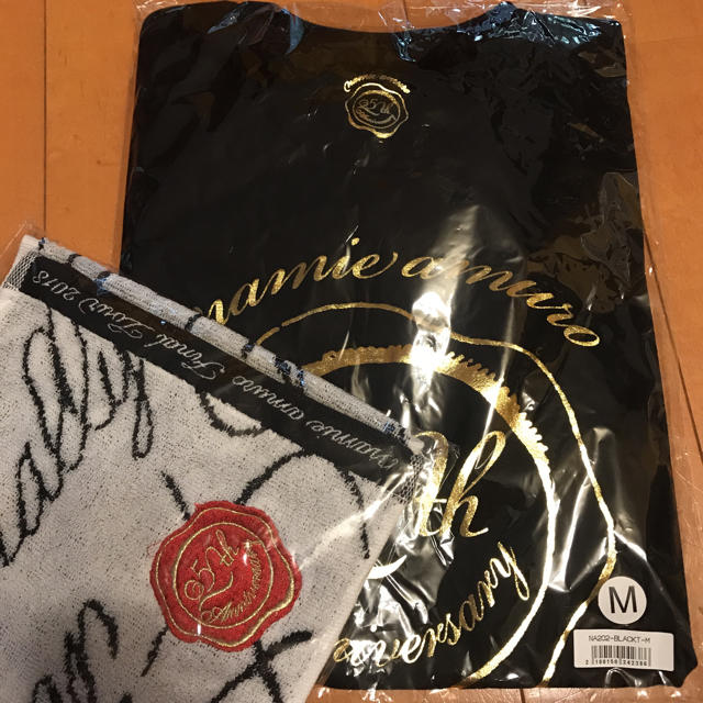 安室奈美恵 ツアーTシャツ Mサイズ 黒 マフラータオル