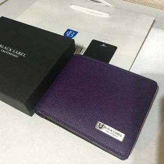 ブラックレーベルクレストブリッジ パープル 折り財布(メンズ)の通販 4