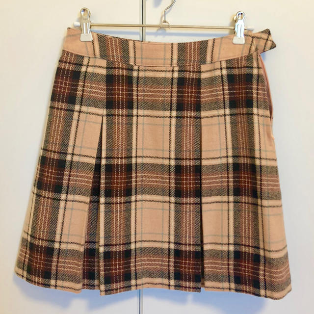 スモーキーピンク プリーツスカート レディースのスカート(ひざ丈スカート)の商品写真