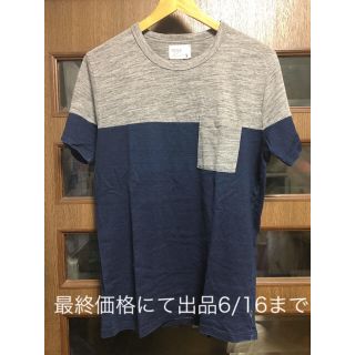 アドリアーノゴールドシュミット(ADRIANO GOLDSCHMIED)の美品！AG S/S INDIGO Tee(S)!アドリアーノゴールドシュミット(Tシャツ/カットソー(半袖/袖なし))