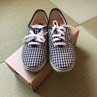 ヴァンズ(VANS)の週末限定！値下！VANSギンガムチェック スニーカー 24.5センチ(スニーカー)