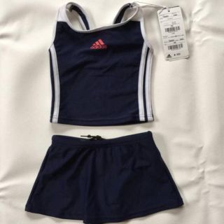 アディダス(adidas)の新品 半額以下 アディダスadidas 女の子 水着 100 2点セット(水着)