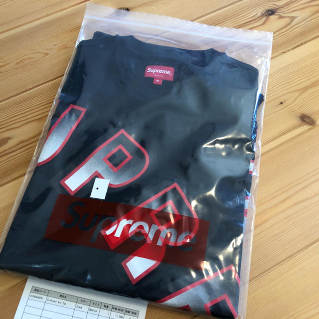 Supreme(シュプリーム)のsupreme 18SS gradient arc top black Mサイズ メンズのトップス(Tシャツ/カットソー(半袖/袖なし))の商品写真