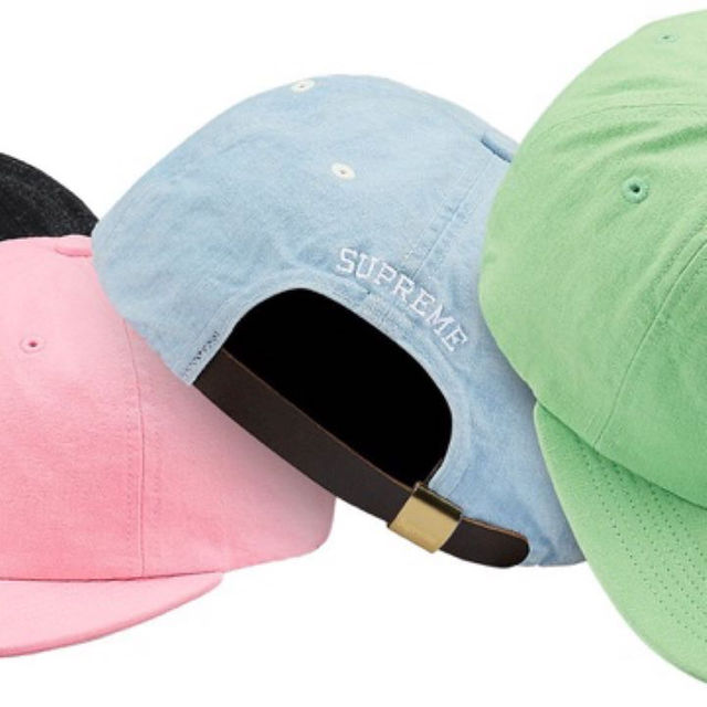 Supreme(シュプリーム)のsupreme Washed Chambray S Logo 6-Panel 青 メンズの帽子(その他)の商品写真