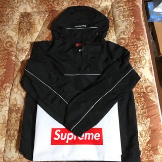 シュプリーム(Supreme)のsupreme Split Anorak S black 黒 今日迄価格(マウンテンパーカー)