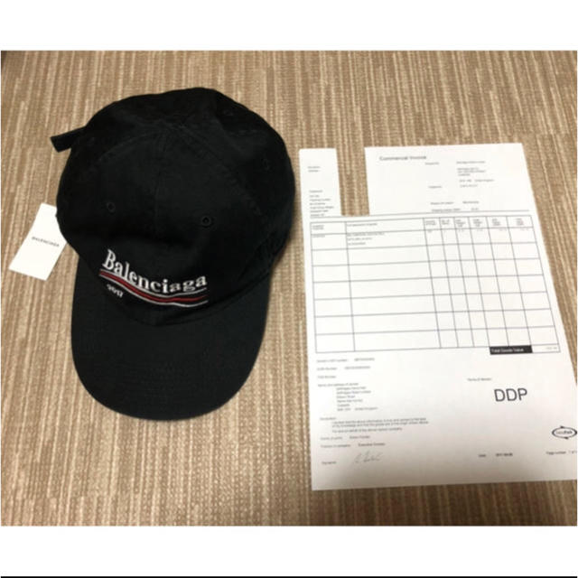 L    BALENCIAGA CAP  100周年記念ロゴキャップ