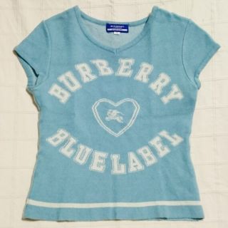 バーバリー(BURBERRY)の◆520   BURBERRY BLUE LABEL　アンゴラ・カシミヤ混　半袖(ニット/セーター)