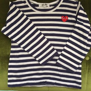 コムデギャルソン(COMME des GARCONS)のコムデギャルソン サイズ4 110 ボーダー ロンT(Tシャツ/カットソー)