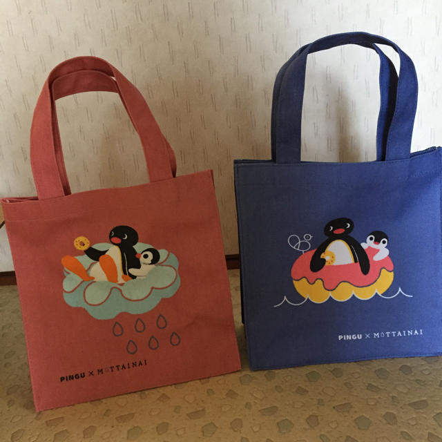 ピングー ランチバッグ 2点セット pingu ミスド インテリア/住まい/日用品のキッチン/食器(弁当用品)の商品写真