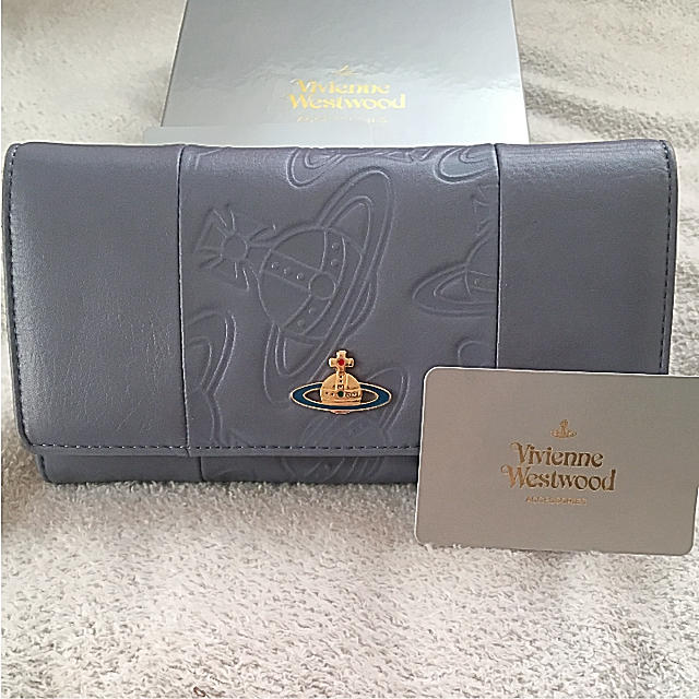 Vivienne Westwood(ヴィヴィアンウエストウッド)のヴィヴィアン 長財布 ブルー メンズのファッション小物(長財布)の商品写真