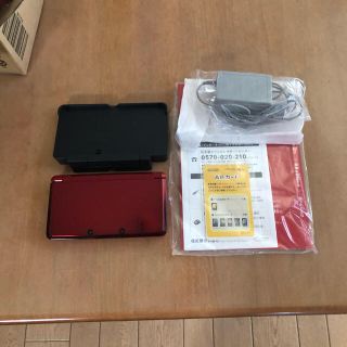 ニンテンドー3DS(ニンテンドー3DS)の【お得】3ds レッド(携帯用ゲーム機本体)