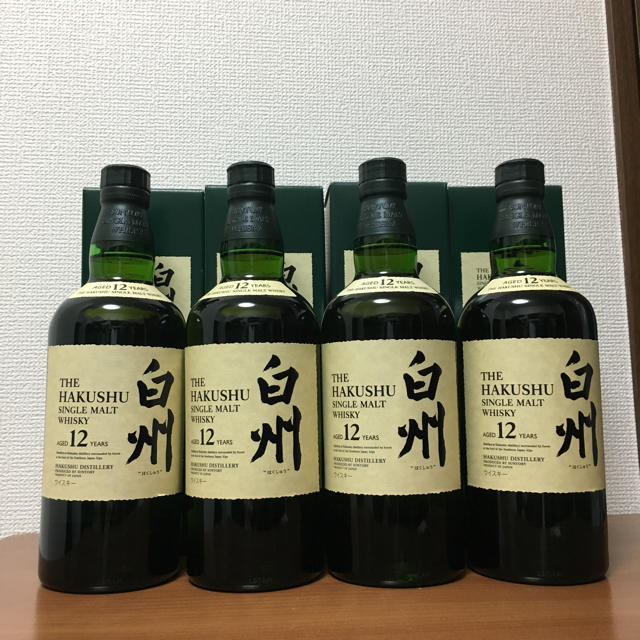 人気激安 - サントリー 新品未使用 700ml×4本 白州12年 ウイスキー