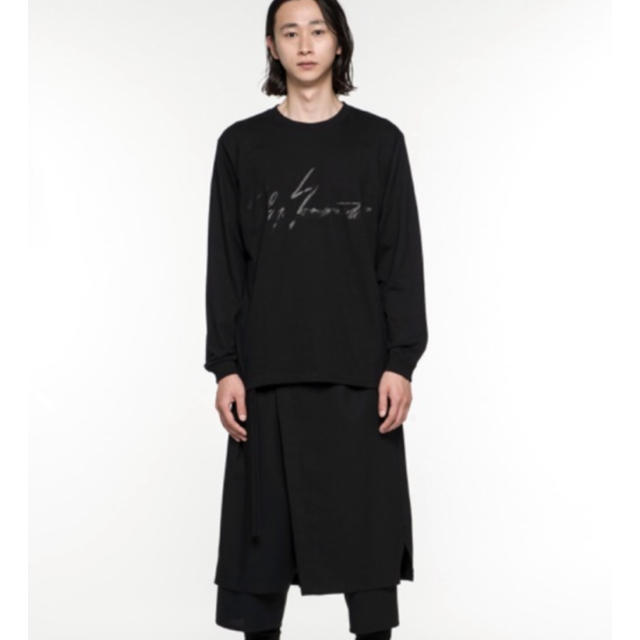 Yohji Yamamoto(ヨウジヤマモト)のyohji yamamoto かすれロゴカットソー メンズのトップス(Tシャツ/カットソー(七分/長袖))の商品写真