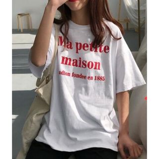 赤ロゴt★ホワイト(Tシャツ(半袖/袖なし))