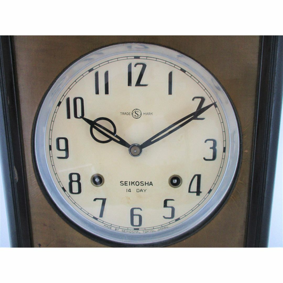 SEIKO - ◇動作品 SEIKOSHA 精工舎 昭和初期頃 14DAY 掛時計 SEIKO - ◇動作品 SEIKOSHA 精工舎 昭和初期頃 14DAY 掛時計