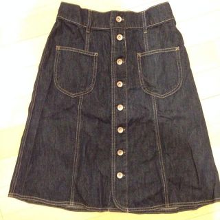 ダブルクローゼット(w closet)のwcloset デニムスカート(ひざ丈スカート)