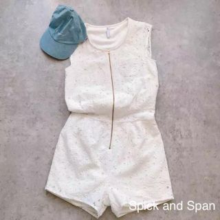 スピックアンドスパン(Spick & Span)のSpick and Span ❁ コットン レース素材 オールインワン(オールインワン)