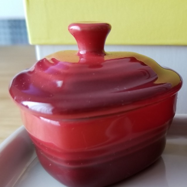 LE CREUSET(ルクルーゼ)のル・クルーゼ　ラムカンミニチュアハート インテリア/住まい/日用品のキッチン/食器(容器)の商品写真