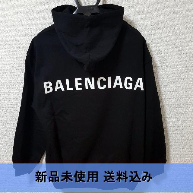 日本初の Balenciaga - BALENCIAGA バックロゴパーカー フーディー XS