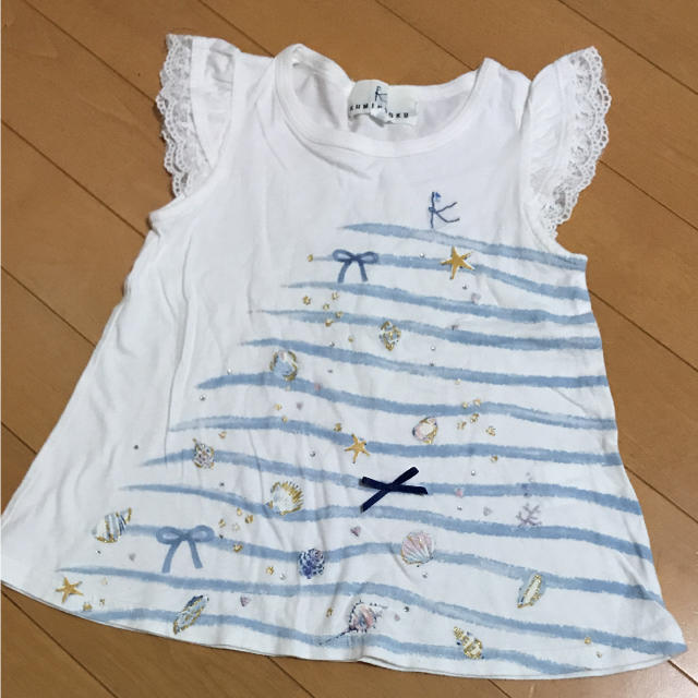 kumikyoku（組曲）(クミキョク)の組曲SS☆マリンTシャツ キッズ/ベビー/マタニティのキッズ服女の子用(90cm~)(Tシャツ/カットソー)の商品写真