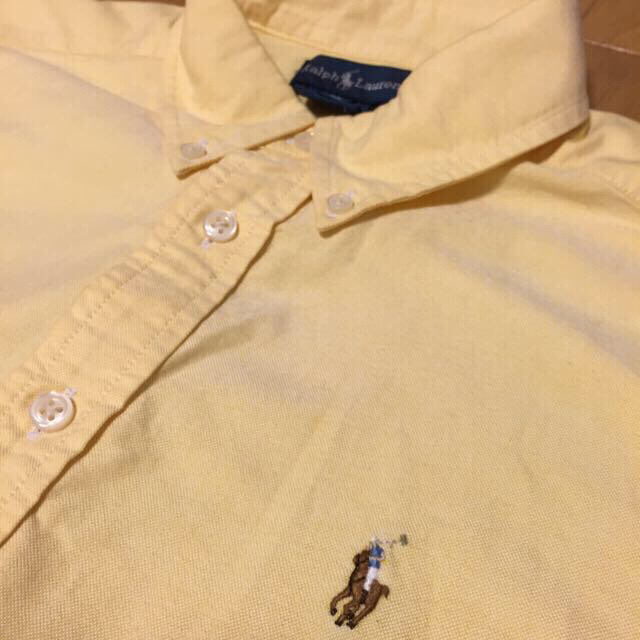 Ralph Lauren(ラルフローレン)のラルフローレン  ❤︎イエローシャツ レディースのトップス(シャツ/ブラウス(長袖/七分))の商品写真