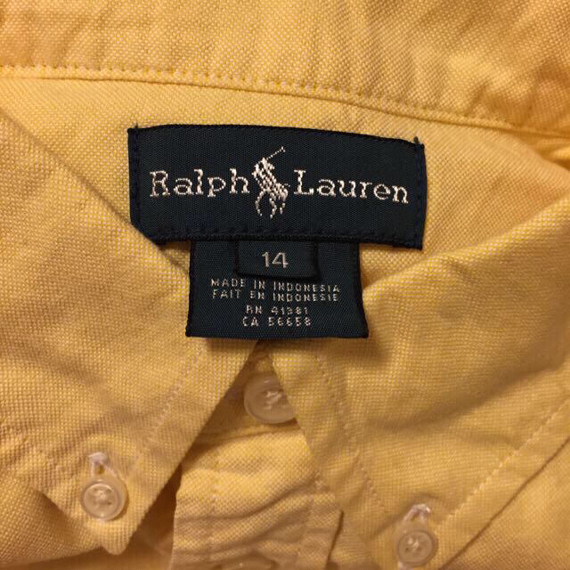 Ralph Lauren(ラルフローレン)のラルフローレン  ❤︎イエローシャツ レディースのトップス(シャツ/ブラウス(長袖/七分))の商品写真